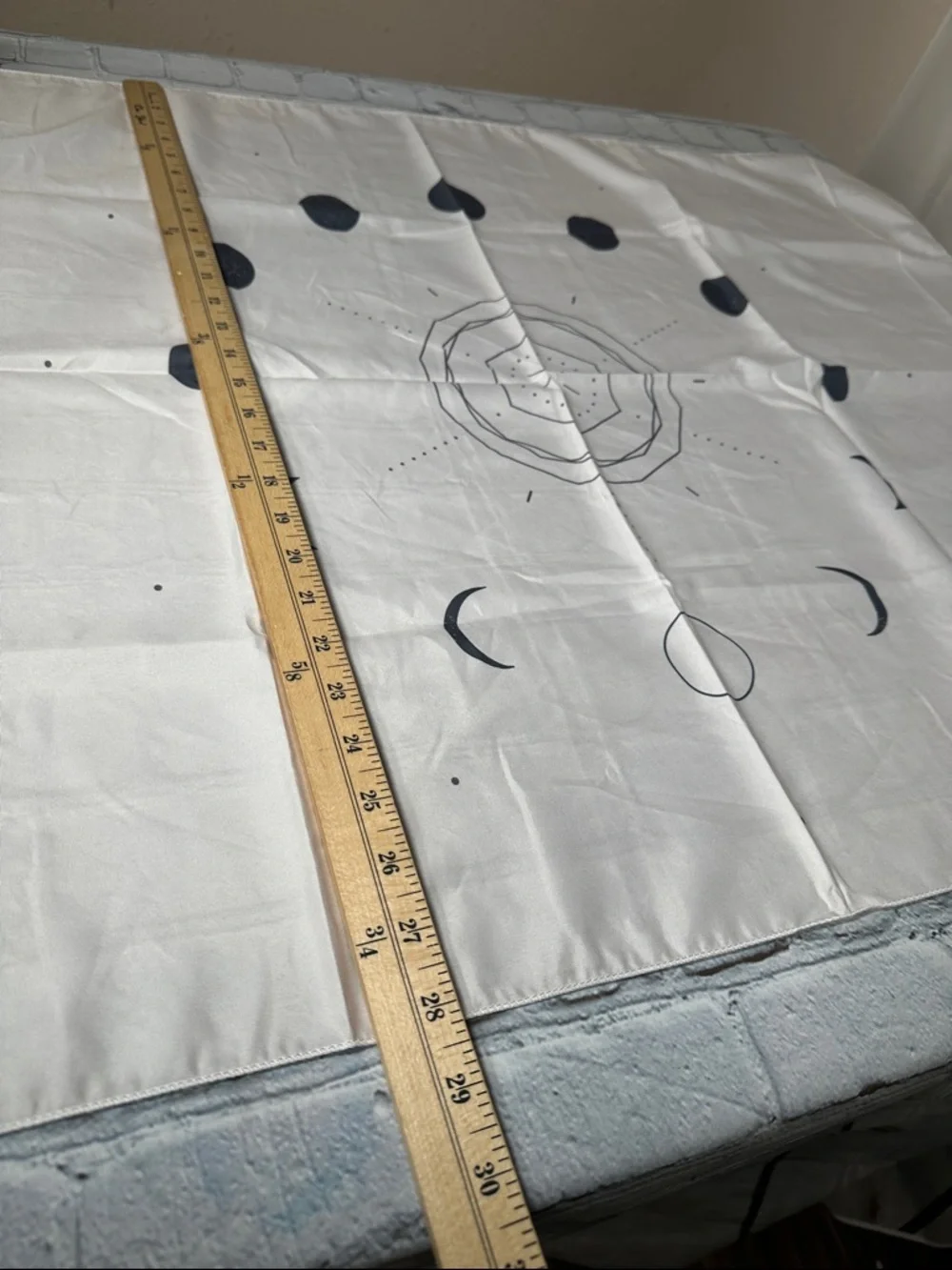 Moon Phases Light Wall Tapestry by Nayla Smith 36”x28” NEW